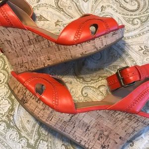 Bright orange like new wedge